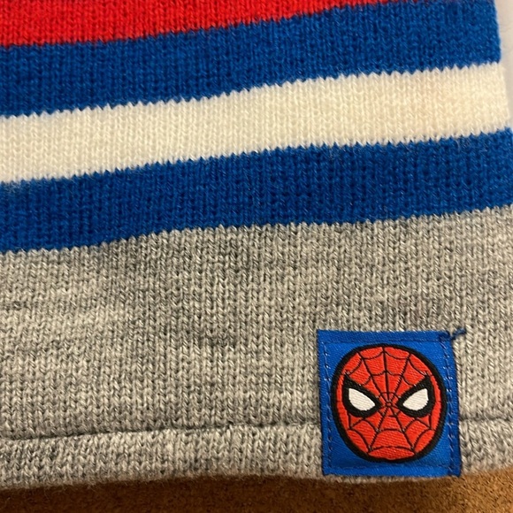 NWOT Striped Spider-Man Scarf AND Gray & Red Marvel Scarf‎ about 49”x8” in size - Picture 2 of 13